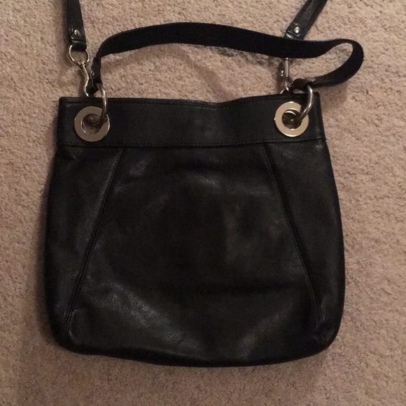 Black Leather Coach Crossbody Bag - Picture 2 of 6
